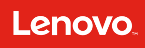 Lenovo Logo - white on red background